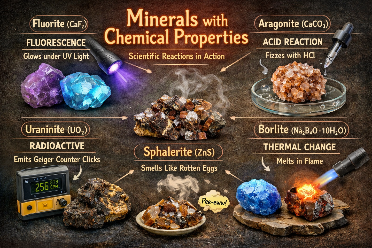 Chemical properties of minerals